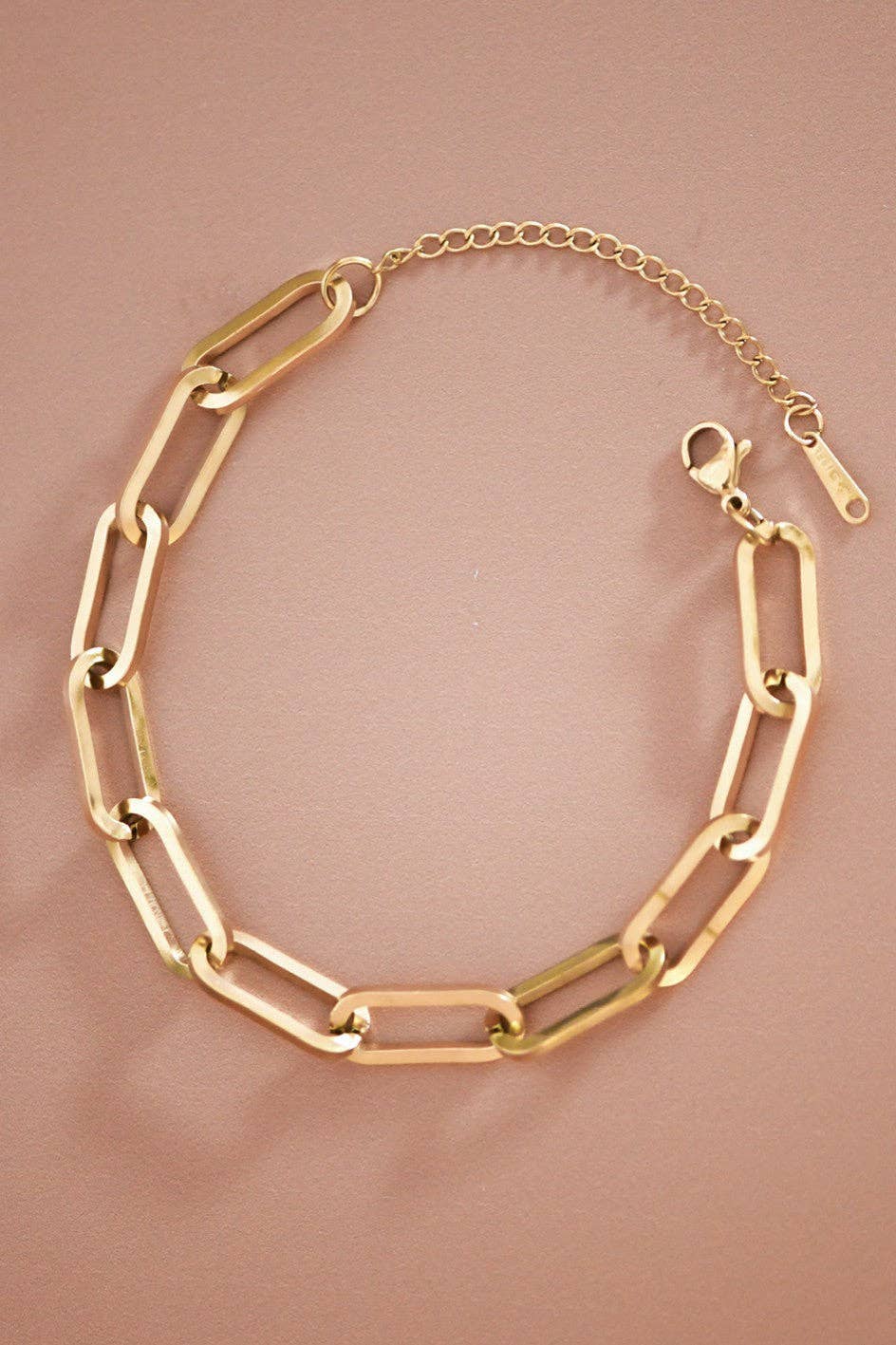 18K Gold Plated Waterproof Stainless Steel Chain Bracelet